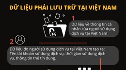 Luật An ninh mạng: Các dữ liệu người dùng Việt phải lưu trữ trong nước