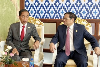 Thủ tướng Phạm Minh Chính gặp Tổng thống Indonesia Joko Widodo