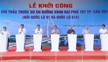 PM breaks ground for Can Tho’s western belt road project