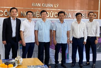 Former State President - Truong Tan Sang visited and worked at Duc Hoa III - Slico Industrial Park