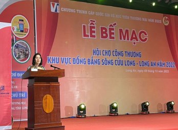 Hội chợ Công Thương khu vực đồng bằng sông Cửu Long - Long An năm 2022 thu hút đông đảo khách tham quan, mua sắm