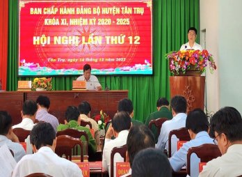 Huyện Tân Trụ đạt nhiều kết quả nổi bật trong năm 2022