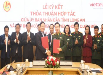 UBND tỉnh Long An và Tập đoàn Công nghiệp - Viễn thông Quân đội (Viettel) ký kết thỏa thuận hợp tác về chuyển đổi số