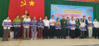 Chương trình 'Tết Quân – Dân' Xuân Quý Mão 2023 xã hội hóa gần 1,6 tỉ đồng thực hiện an sinh xã hội