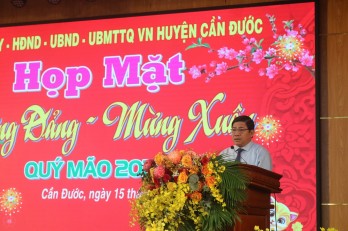 Cần Đước họp mặt mừng Đảng, mừng Xuân Qúy Mão 2023