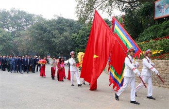 Incense offered to commemorate Hung Kings on Tet occasion