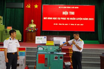 Vùng 2 Hải quân tổ chức Hội thi mô hình, học cụ huấn luyện năm 2023