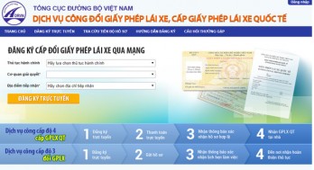 Triển khai dịch vụ công trực tuyến mức độ 4 đổi giấy phép lái xe