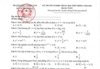 Công bố đề tham khảo 15 môn của Kỳ thi tốt nghiệp THPT năm 2023