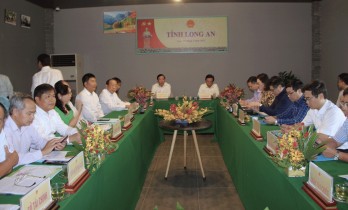 Ministry of Agriculture and Rural Development inspects and surveys some typical models of new rural areas in Long An.