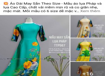 Đa dạng áo dài may sẵn