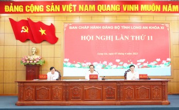 Thông báo kết quả Hội nghị lần thứ 11, Ban Chấp hành Đảng bộ tỉnh Long An, khóa XI, nhiệm kỳ 2020-2025