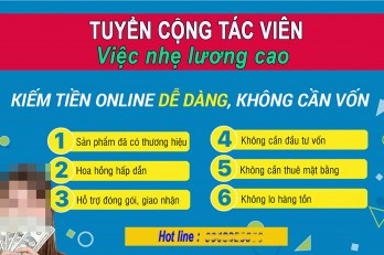 Cảnh giác bẫy 'việc nhẹ lương cao'