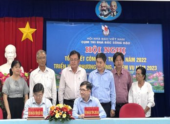 Cụm thi đua Hội Nhà báo các tỉnh Bắc sông Hậu triển khai nhiệm vụ năm 2023