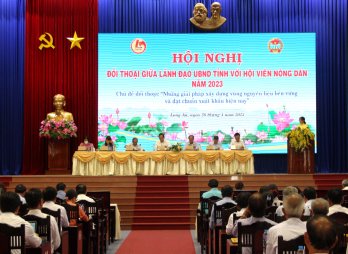 Lãnh đạo UBND tỉnh Long An đối thoại với hội viên nông dân năm 2023