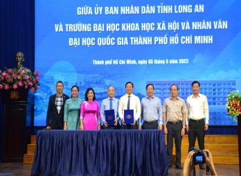 UBND tỉnh Long An ký kết hợp tác với Trường Đại học Khoa học Xã hội và Nhân văn