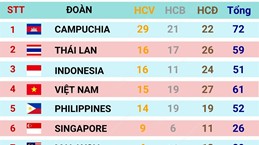 Đoàn Thể thao Việt Nam đã có 61 huy chương các loại