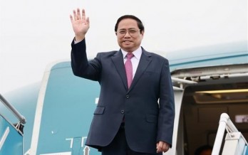 Prime Minister leaves Hanoi for 42nd ASEAN Summit in Indonesia