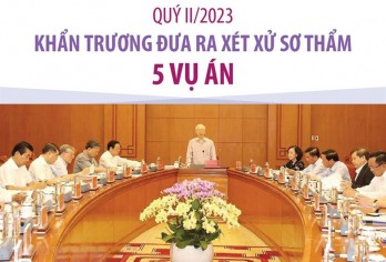 Khẩn trương đưa ra xét xử sơ thẩm 5 vụ án trong quý 2