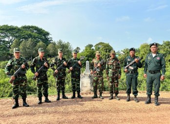 Đồn Biên phòng Sông Trăng tổ chức tuần tra song phương