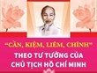 “Cần-Kiệm-Liêm-Chính” theo tư tưởng của Chủ tịch Hồ Chí Minh