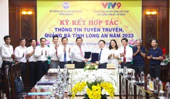 Long An và VTV9 ký kết hợp tác thông tin tuyên truyền, quảng bá về tỉnh năm 2023