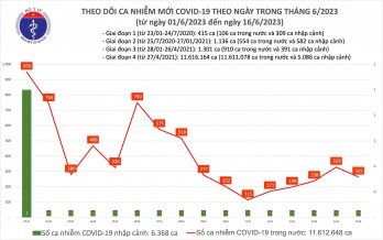 Ngày 16/6: Có 265 ca COVID-19 mới trong 24h qua