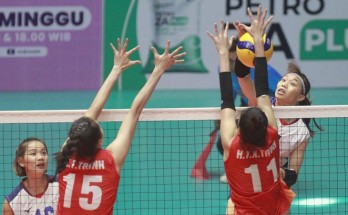 Bóng chuyền nữ Việt Nam toàn thắng vòng bảng AVC Challenger Cup