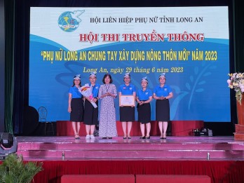 Hội Liên hiệp Phụ nữ Việt Nam TP.Tân An đoạt giải nhất Hội thi truyền thông “Phụ nữ Long An chung tay xây dựng nông thôn mới”