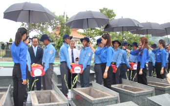 Long An: Truy điệu, an táng hài cốt liệt sĩ quân tình nguyện và chuyên gia Việt Nam hy sinh tại Campuchia