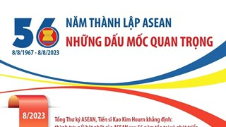 Những dấu mốc quan trọng trong 56 năm thành lập ASEAN