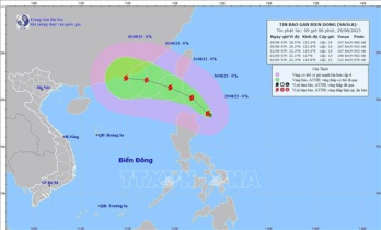 Storm Saola to enter East Sea, causing rough seas