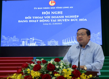 Long An: Gỡ khó cho doanh nghiệp đang hoạt động trên địa bàn huyện Đức Hòa