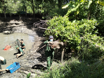 Đồn Biên phòng Thạnh Trị: Tăng gia sản xuất, cải thiện đời sống bộ đội