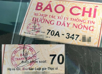 Xử phạt hành chính nhà báo 'tự phong'