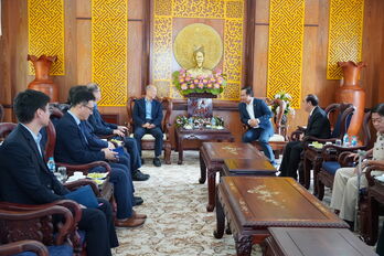 Secretary of Provincial Party Committee - Nguyen Van Duoc receives Cobi Group's Chairman