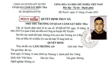 Sóc Trăng: Truy nã, truy tìm 4 người gây rối trật tự công cộng