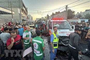 Một trường học ở Dải Gaza bị tấn công khiến 20 người thiệt mạng