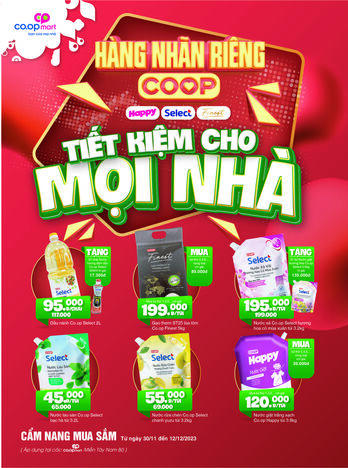 Nhãn hàng riêng Co.op- Tiết kiệm cho mọi nhà