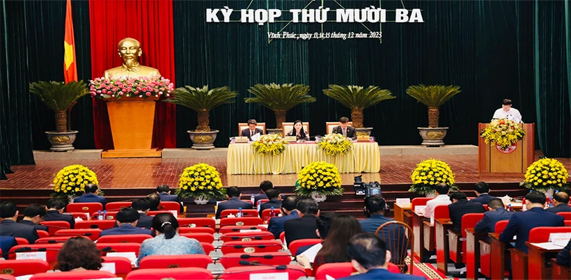 Kỳ họp thứ 13 Hội đồng Nhân dân tỉnh Vĩnh Phúc (Nguồn: Cổng thông tin tỉnh Vĩnh Phúc)