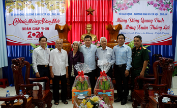 Phó Chủ tịch Thường trực HĐND tỉnh - Mai Văn Nhiều thăm, tặng quà tết Ban liên lạc Cựu tù kháng chiến, Câu lạc bộ Hưu trí và Hội Người mù tỉnh