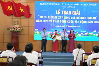 Ms. Nguyen Thi Nhu Ngoc wins the campaign 'Voters make a plan to build Long An homeland'