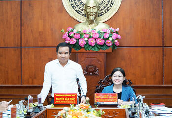 Vietnam Women's Union Party Committee works with Standing Committee of Long An Provincial Party Committee on female cadre work