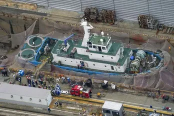 Nổ tại một xưởng đóng tàu ở Nhật Bản khiến 7 người bị thương
