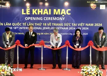 Khai mạc Triển lãm quốc tế lần thứ 18 về trang sức tại Việt Nam 2024