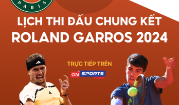 Lịch thi đấu chung kết Roland Garros 2024: Zverev gặp Alcaraz