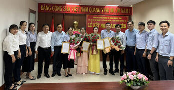 Chi bộ Công ty Cổ phần Quản lý Vận hành Nguyễn An kết nạp 2 đảng viên mới