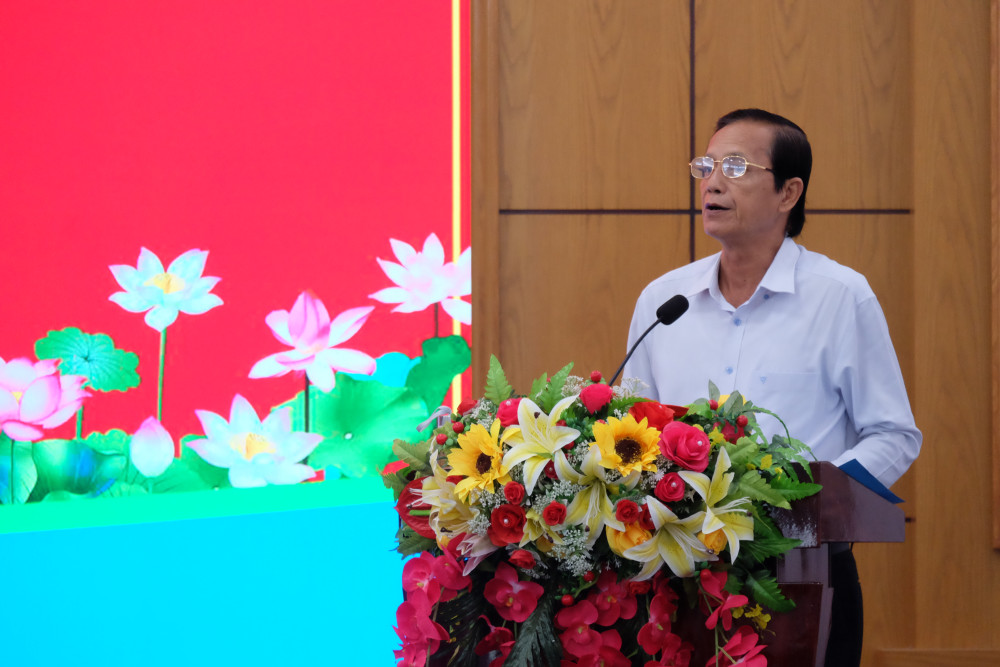 Đại biểu tham gia đóng góp ý kiến vào Văn kiện Đại hội đại biểu MTTQ Việt Nam tỉnh Long An lần thứ X, nhiệm kỳ 2024 – 2029.