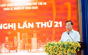 Tan An city has 17/18 targets met or exceeded the plan in the first 6 months of the year