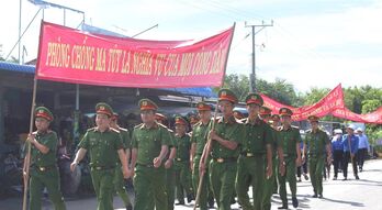 Công an tỉnh tổ chức Lễ mít tinh, tuyên truyền nhân Tháng hành động phòng, chống ma túy